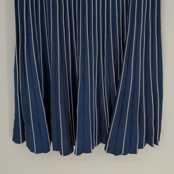 Jonathan Simkhai Women's Pleated Metallic Stretch-Knit A-Line Dress Size Large - Picture 11 of 16